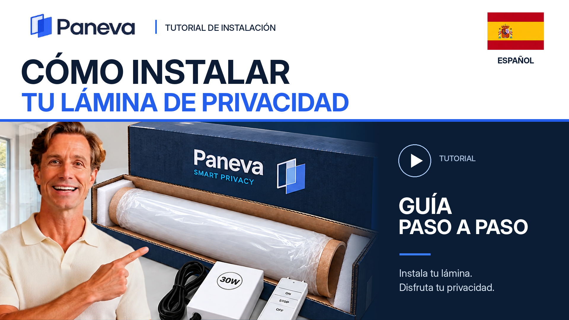Portada del tutorial de instalación de Paneva en español