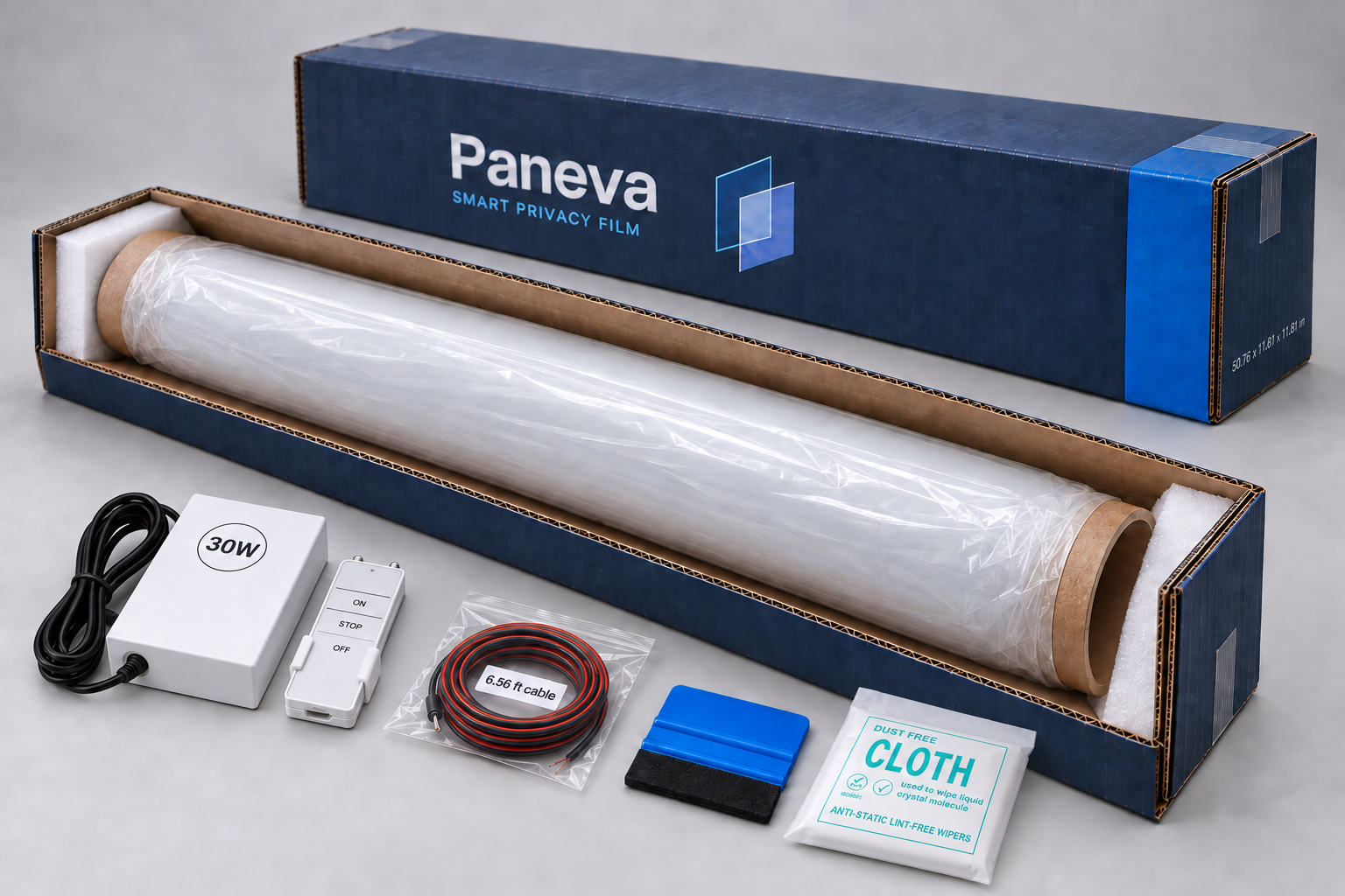 Illustration of the protective carton and smart film core